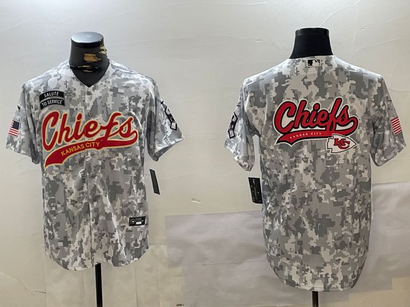 Men Kansas City Chiefs Blank Nike Arctic Camo 2024 Salute to Service Limited NFL Jersey style 7